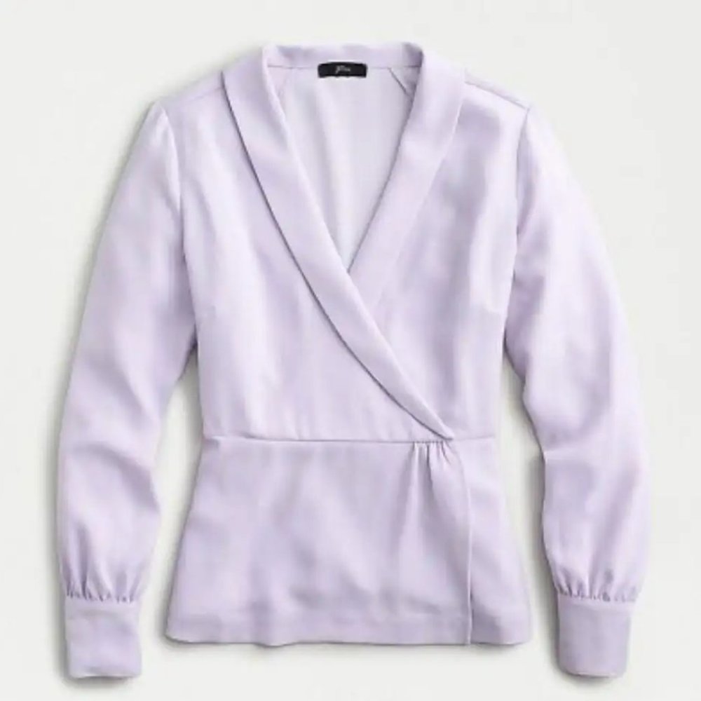 J. Crew Bonnaire Wrap Blouse